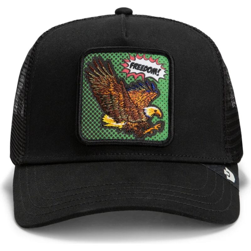 cappello-curvo-nero-snapback-freedom-eagle-pop-art-strikes-back-the-farm-goorin-bros