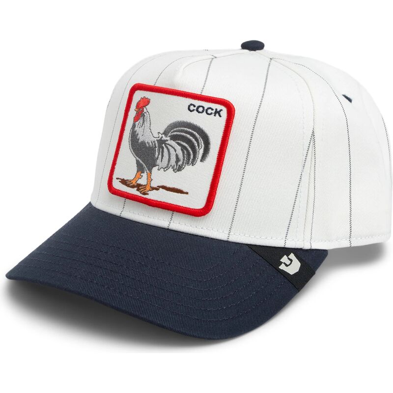 mutzen-gebogen-grau-snapback-pinstripe-rooster-cock-playmakers-the-farm-goorin-bros