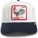 mutzen-gebogen-grau-snapback-pinstripe-rooster-cock-playmakers-the-farm-goorin-bros