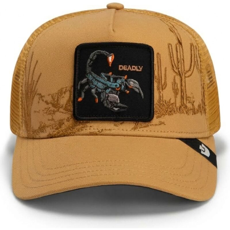 mutzen-gebogen-braun-snapback-scorpion-badlands-deadly-the-farm-goorin-bros