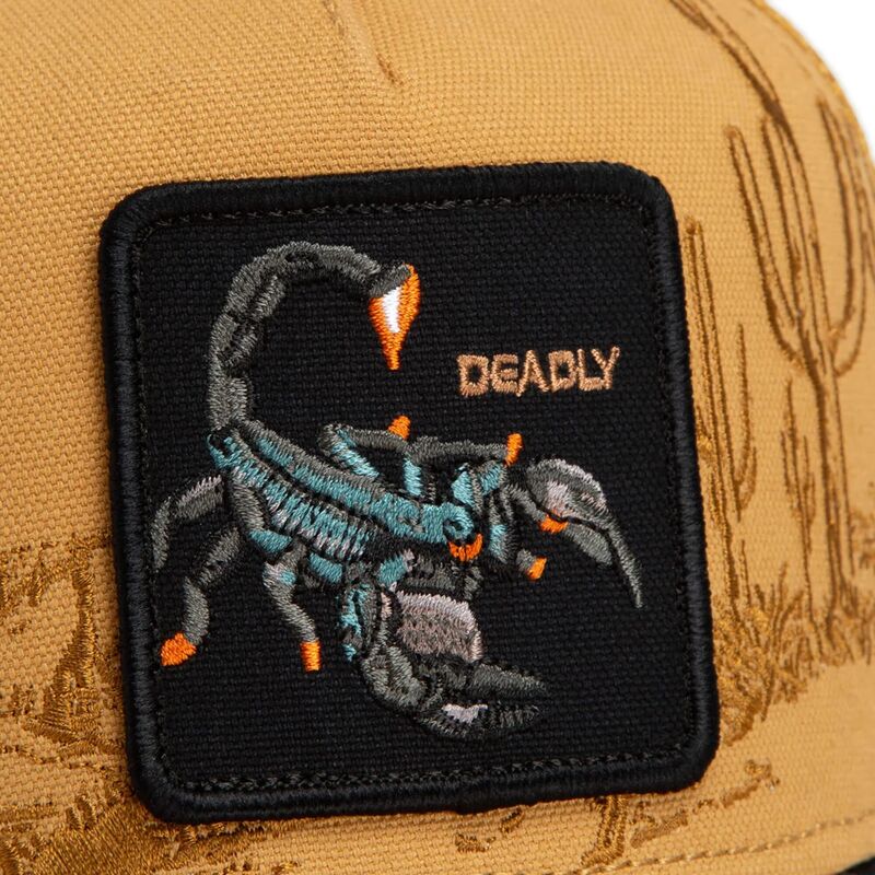 cappello-curvo-marrone-snapback-scorpion-badlands-deadly-the-farm-goorin-bros