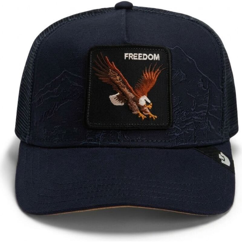 mutzen-gebogen-marineblau-snapback-eagle-badlands-freedom-the-farm-goorin-bros
