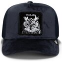 cappello-curvo-blu-marino-snapback-velour-wise-ass-the-farm-goorin-bros