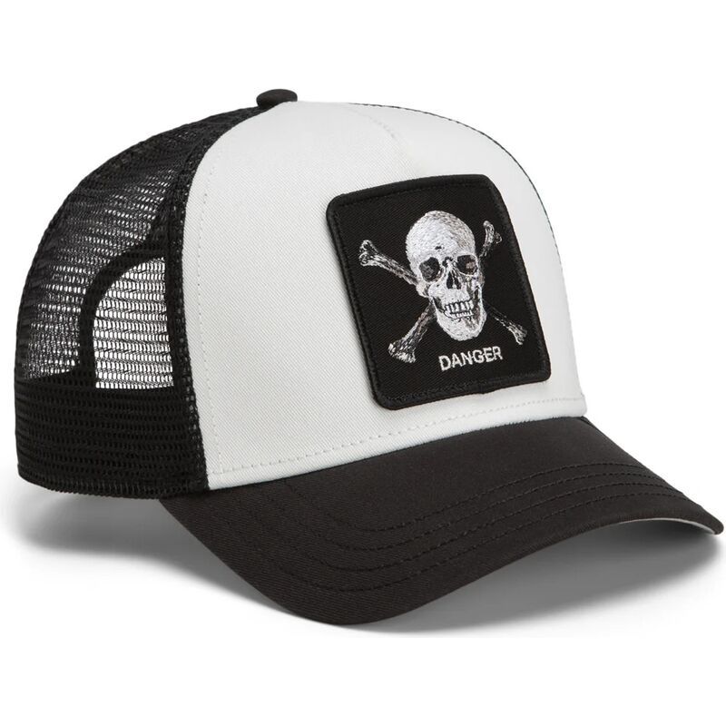 casquette-trucker-noire-et-blanche-crane-danger-skull-and-crossbones-original-recipe-the-farm-goorin-bros