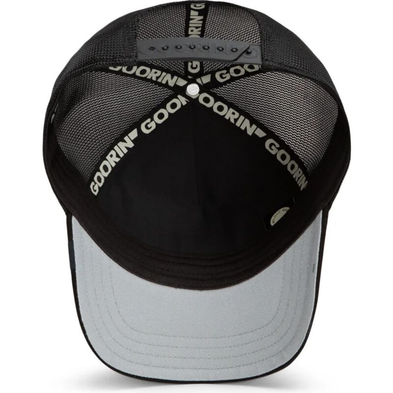 cappello-curvo-nero-snapback-danger-skull-and-crossbones-original-recipe-the-farm-goorin-bros cappello-curvo-nero-snapback-danger-skull-and-crossbones-original-recipe-the-farm-goorin-bros