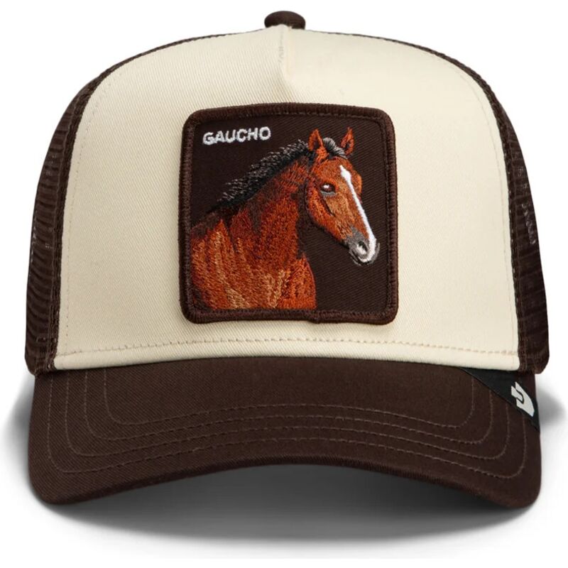 casquette-trucker-marron-et-beige-cheval-gaucho-original-recipe-the-farm-goorin-bros