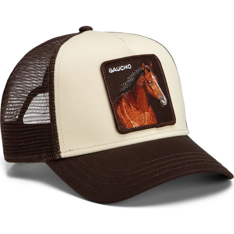 casquette-trucker-marron-et-beige-cheval-gaucho-original-recipe-the-farm-goorin-bros