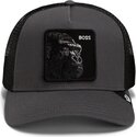 casquette-trucker-grise-et-noire-gorille-the-boss-original-recipe-the-farm-goorin-bros