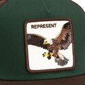casquette-trucker-verte-et-marron-aigle-represent-eagle-original-recipe-the-farm-goorin-bros