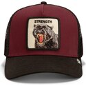 casquette-trucker-grenat-et-noire-panthere-strength-panther-original-recipe-the-farm-goorin-bros