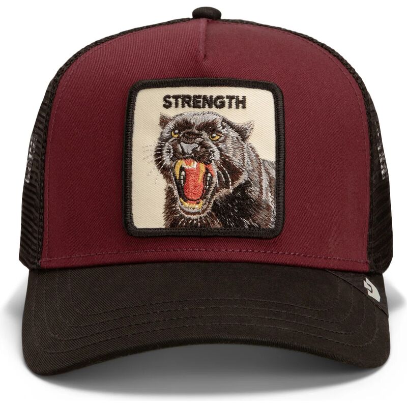cappello-curvo-rosso-snapback-strength-panther-original-recipe-the-farm-goorin-bros