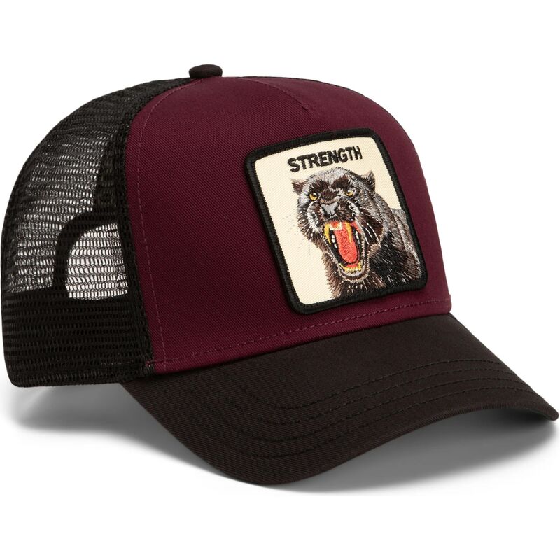 cappello-curvo-rosso-snapback-strength-panther-original-recipe-the-farm-goorin-bros