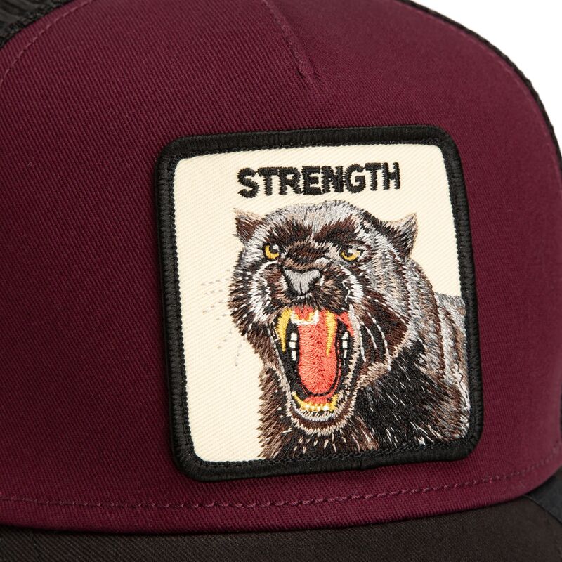 cappello-curvo-rosso-snapback-strength-panther-original-recipe-the-farm-goorin-bros