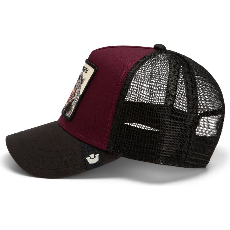 casquette-trucker-grenat-et-noire-panthere-strength-panther-original-recipe-the-farm-goorin-bros
