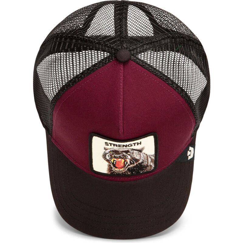 cappello-curvo-rosso-snapback-strength-panther-original-recipe-the-farm-goorin-bros