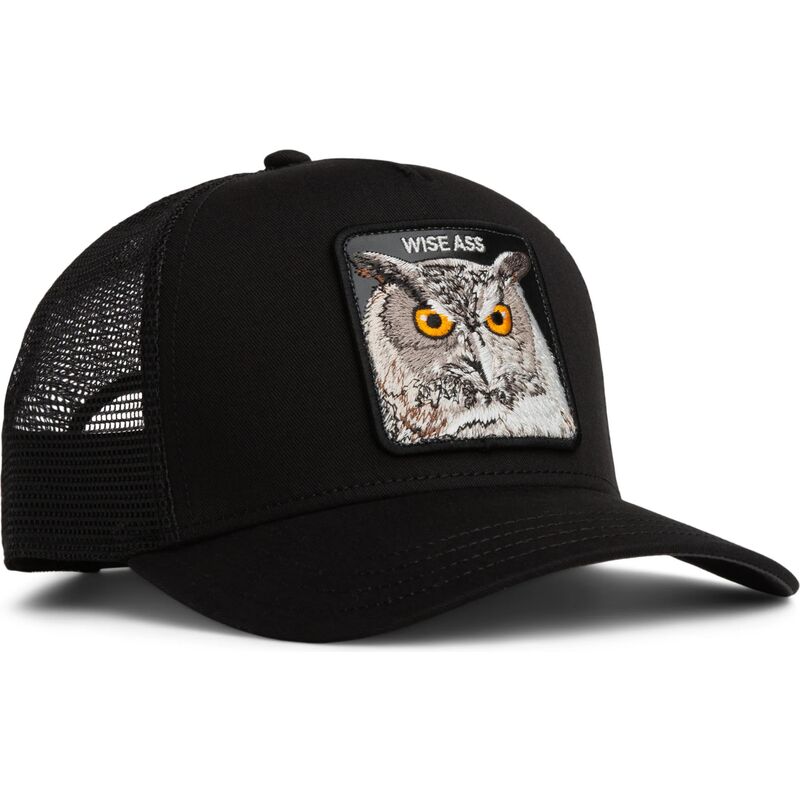 casquette-trucker-noire-hibou-wise-ass-original-recipe-the-farm-goorin-bros casquette-trucker-noire-hibou-wise-ass-original-recipe-the-farm-goorin-bros