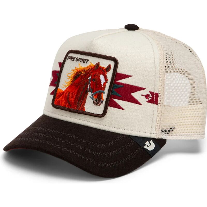 casquette-trucker-creme-cheval-canyon-free-spirit-trailblazer-the-farm-goorin-bros casquette-trucker-creme-cheval-canyon-free-spirit-trailblazer-the-farm-goorin-bros