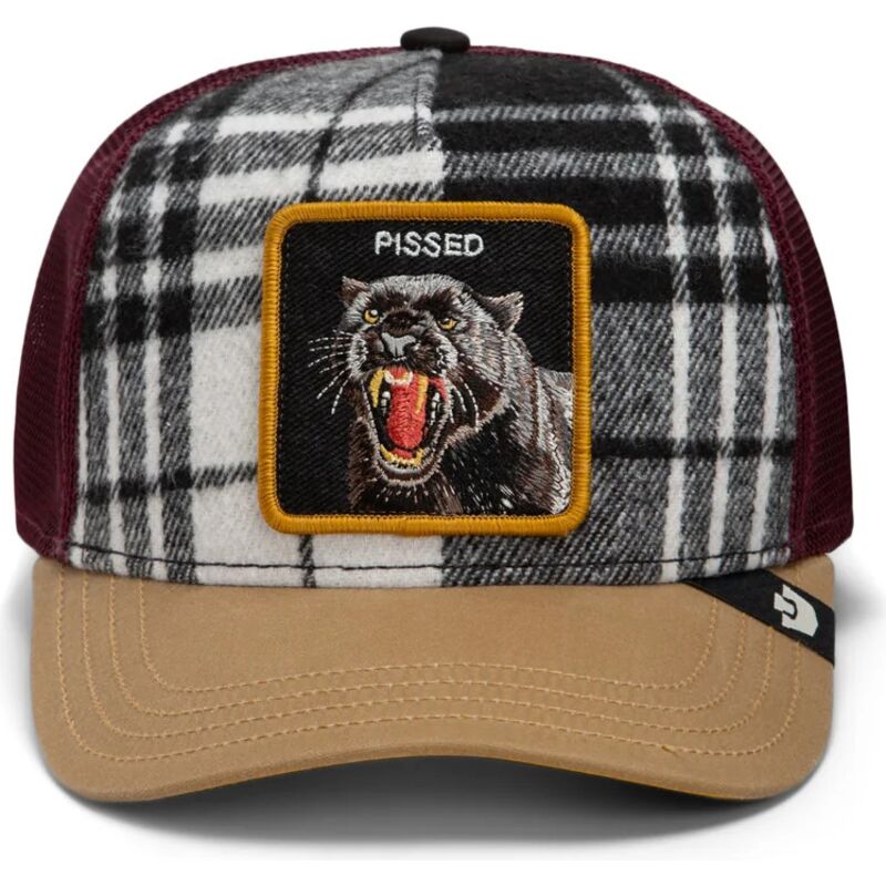 cappello-curvo-multicolore-snapback-brit-panther-check-mate-pissed-the-farm-goorin-bros