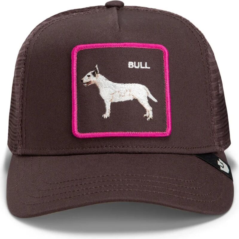cappello-curvo-marrone-snapback-shadow-bull-terrier-off-the-leash-the-farm-goorin-bros