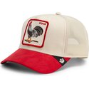 cappello-curvo-rosso-snapback-the-suede-rooster-microsuede-cock-the-farm-goorin-bros