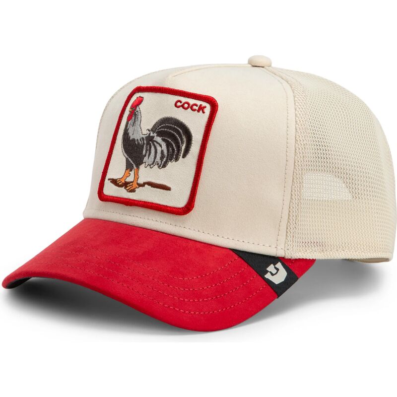 cappello-curvo-rosso-snapback-the-suede-rooster-microsuede-cock-the-farm-goorin-bros