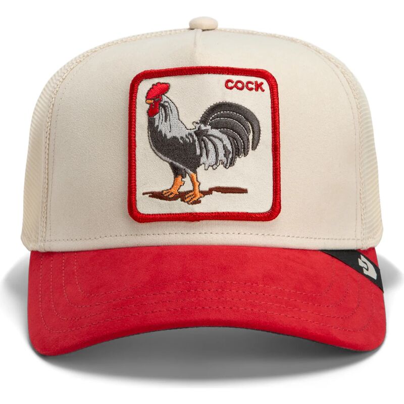 cappello-curvo-rosso-snapback-the-suede-rooster-microsuede-cock-the-farm-goorin-bros