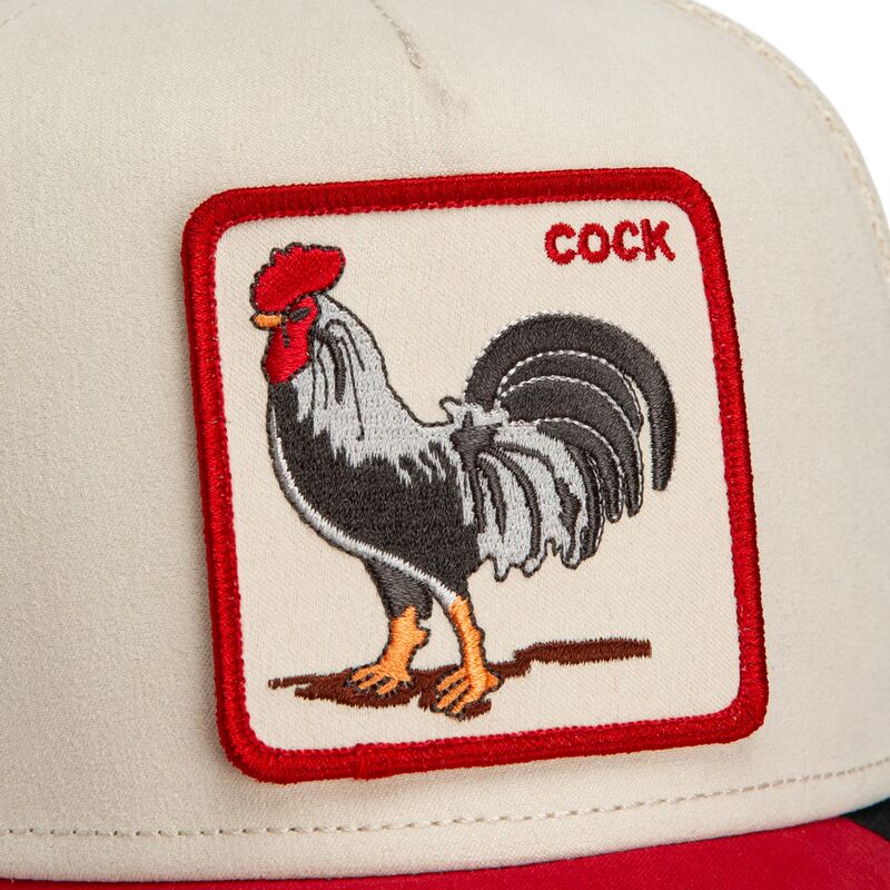 cappello-curvo-rosso-snapback-the-suede-rooster-microsuede-cock-the-farm-goorin-bros