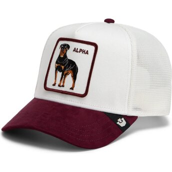 Cappello curvo bianco snapback Suede Alpha Microsuede The Farm Goorin Bros.
