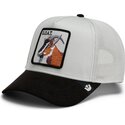 casquette-trucker-grise-et-noire-chevre-suede-greatest-goat-microsuede-the-farm-goorin-bros