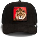 cappello-curvo-nero-snapback-re-leone-rosso-microsuede-king-the-farm-goorin-bros