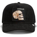 mutzen-gebogen-schwarz-snapback-suede-cancelled-skull-microsuede-the-farm-goorin-bros