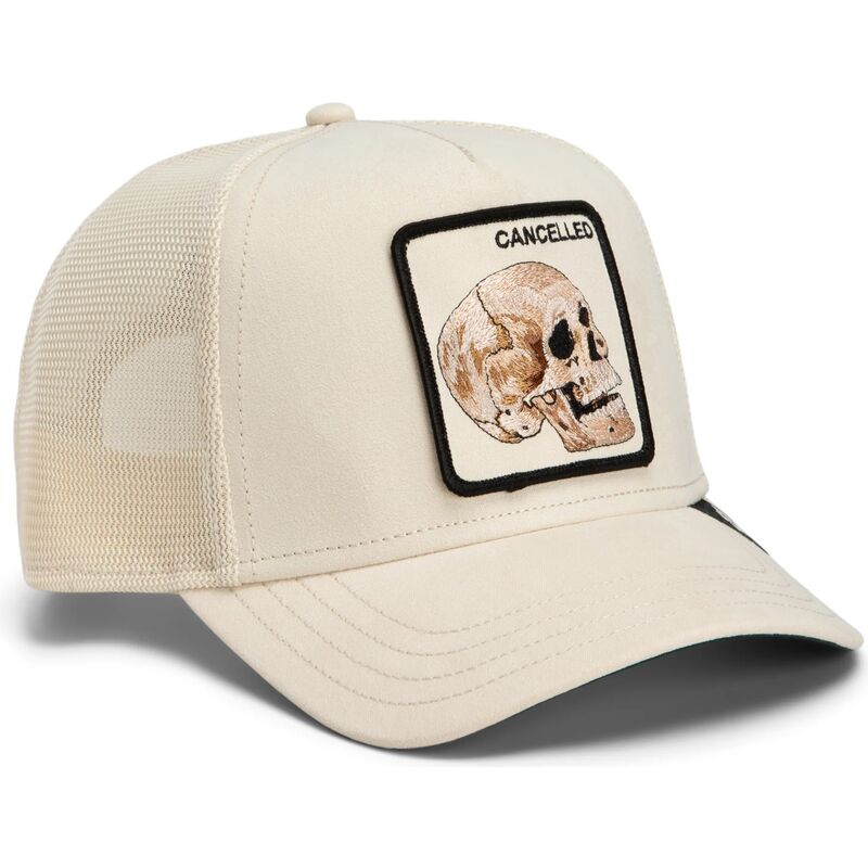casquette-trucker-beige-crane-suede-cancelled-skull-microsuede-the-farm-goorin-bros