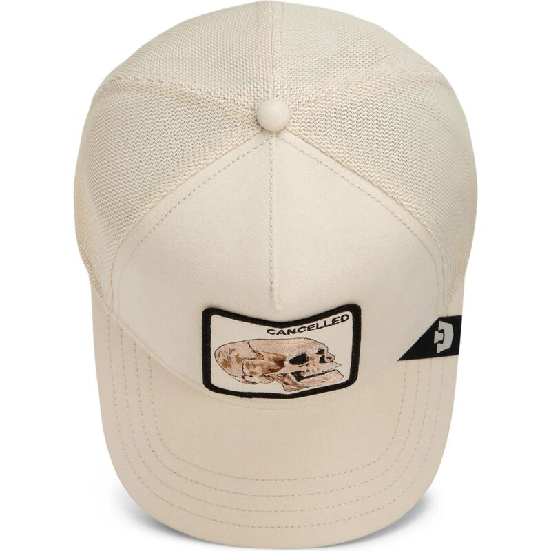 casquette-trucker-beige-crane-suede-cancelled-skull-microsuede-the-farm-goorin-bros