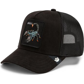 Cappello curvo nero snapback Suede Scorpion Microsuede The Farm Goorin Bros.