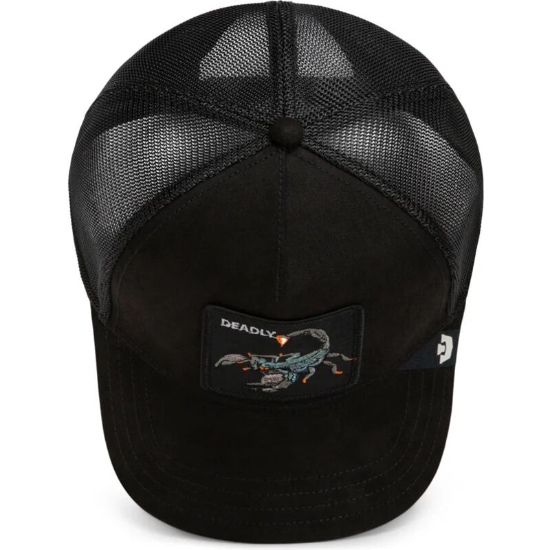 cappello-curvo-nero-snapback-suede-scorpion-microsuede-the-farm-goorin-bros