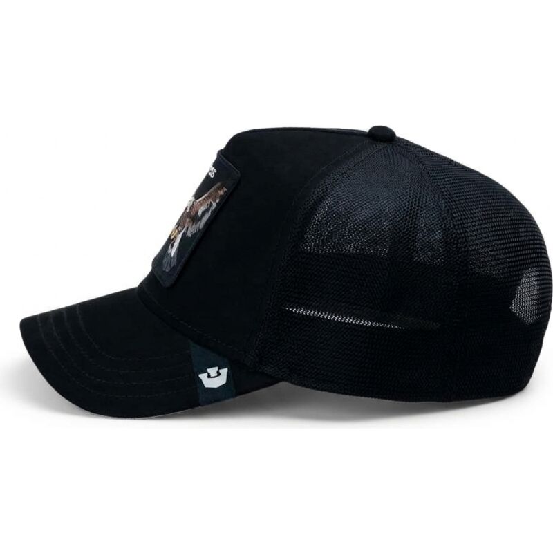 cappello-curvo-nero-snapback-suede-relentless-eagle-microsuede-the-farm-goorin-bros cappello-curvo-nero-snapback-suede-relentless-eagle-microsuede-the-farm-goorin-bros
