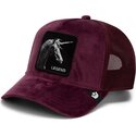 mutzen-gebogen-rot-snapback-velour-legend-the-farm-goorin-bros