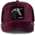 cappello-curvo-rosso-snapback-velour-legend-the-farm-goorin-bros