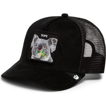 Casquette trucker noire koala Corduroy Dope Ridgeline The Farm Goorin Bros.