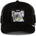 casquette-trucker-noire-koala-corduroy-dope-ridgeline-the-farm-goorin-bros