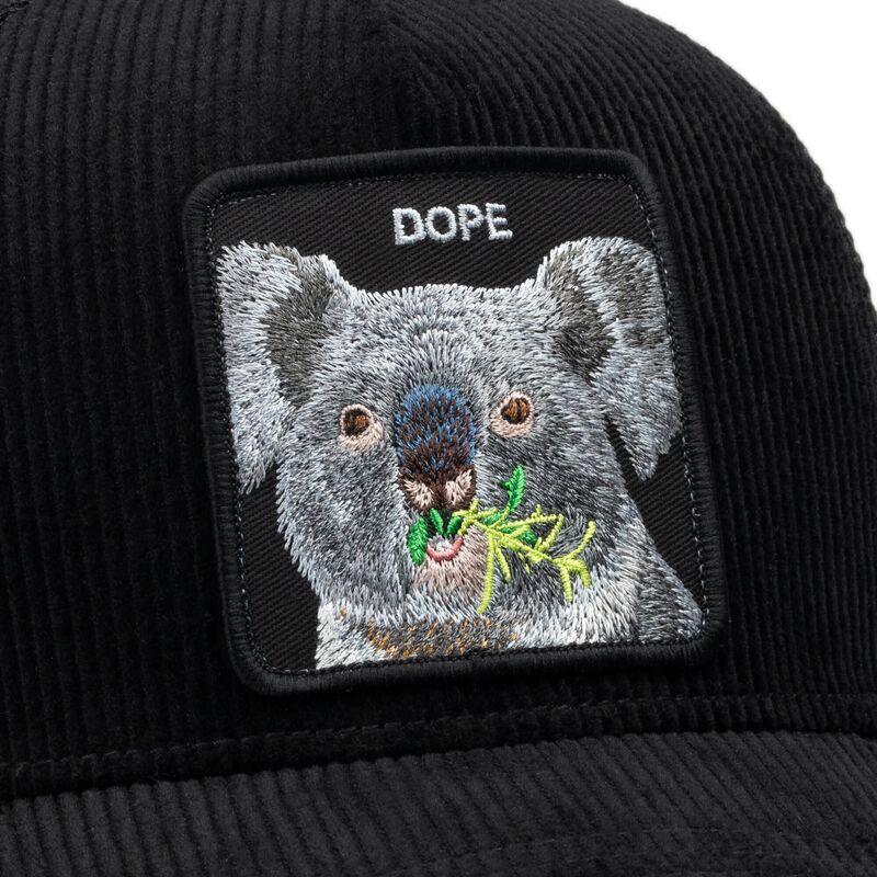 casquette-trucker-noire-koala-corduroy-dope-ridgeline-the-farm-goorin-bros casquette-trucker-noire-koala-corduroy-dope-ridgeline-the-farm-goorin-bros
