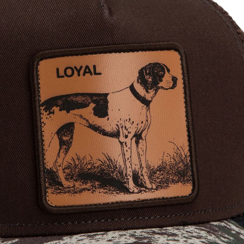 mutzen-gebogen-braun-snapback-engraved-dog-camo-glitch-the-farm-goorin-bros