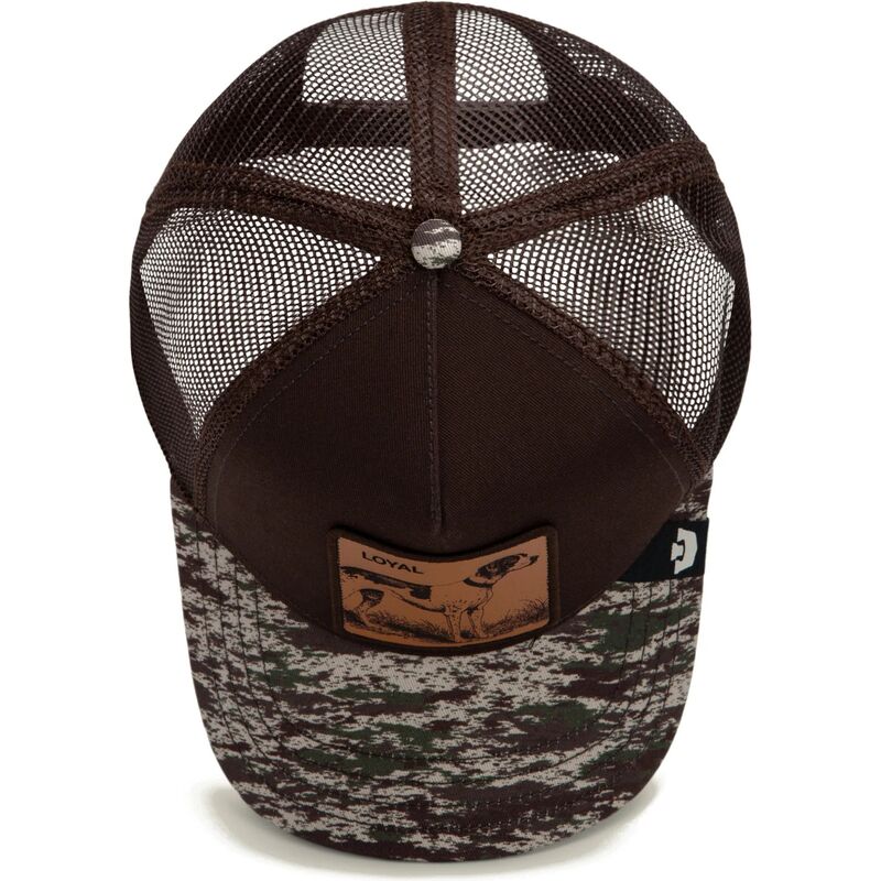 mutzen-gebogen-braun-snapback-engraved-dog-camo-glitch-the-farm-goorin-bros