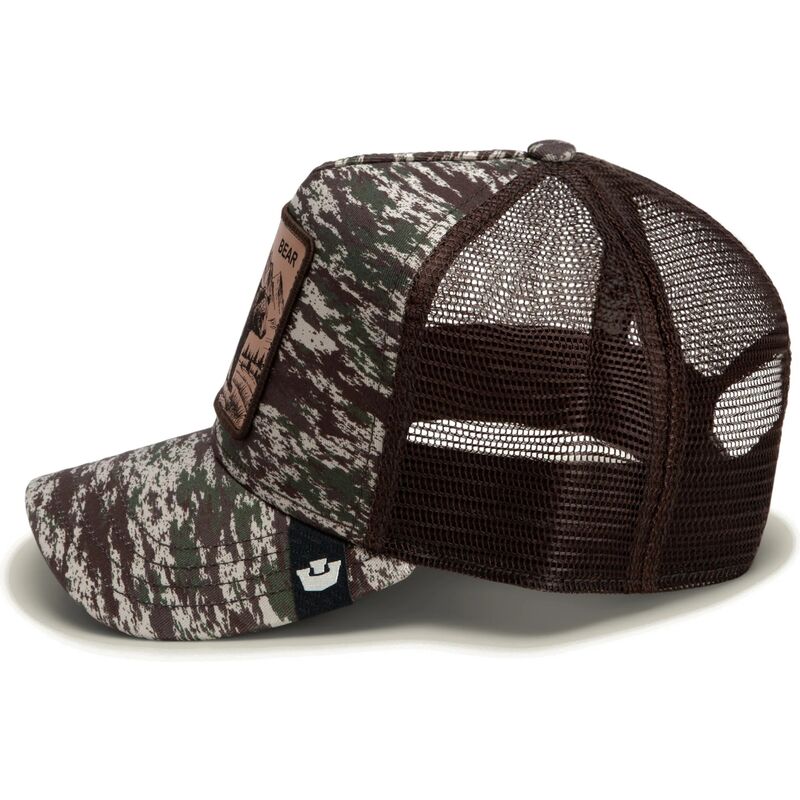 casquette-trucker-camouflage-et-marron-ours-engraved-bear-camo-glitch-the-farm-goorin-bros casquette-trucker-camouflage-et-marron-ours-engraved-bear-camo-glitch-the-farm-goorin-bros