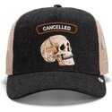 casquette-trucker-noire-et-beige-crane-cancelled-rocker-denim-after-dark-the-farm-goorin-bros