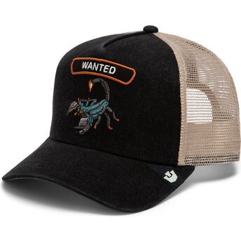 Mützen gebogen schwarz snapback Wanted Rocker Denim After Dark The Farm Goorin Bros.