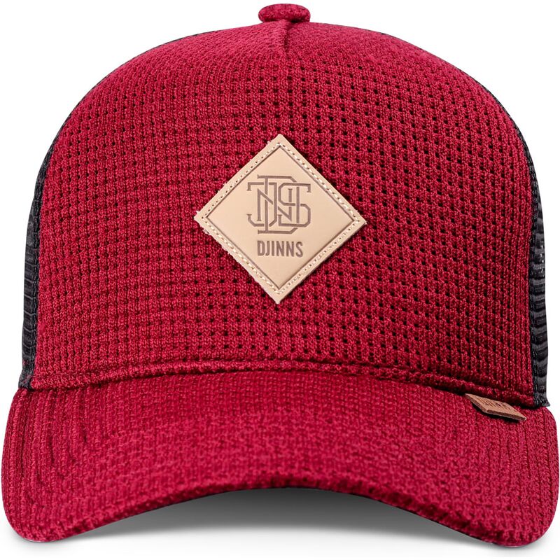 mutzen-gebogen-rot-snapback-hft-knitted-fab-von-djinns