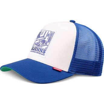 Cappello curvo blu snapback LSCC Lazy Sunday Coffee Club Record di Djinns