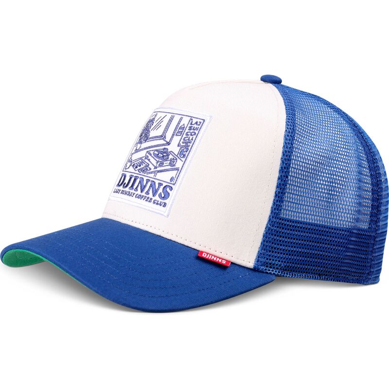 casquette-trucker-blanche-et-bleue-hft-lscc-lazy-sunday-coffee-club-record-djinns casquette-trucker-blanche-et-bleue-hft-lscc-lazy-sunday-coffee-club-record-djinns