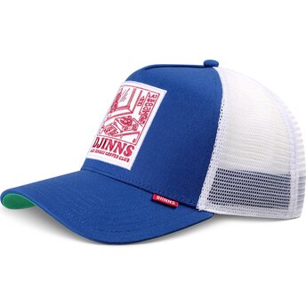 Cappello curvo blu snapback HFT LSCC Lazy Sunday Coffee Club Record di Djinns